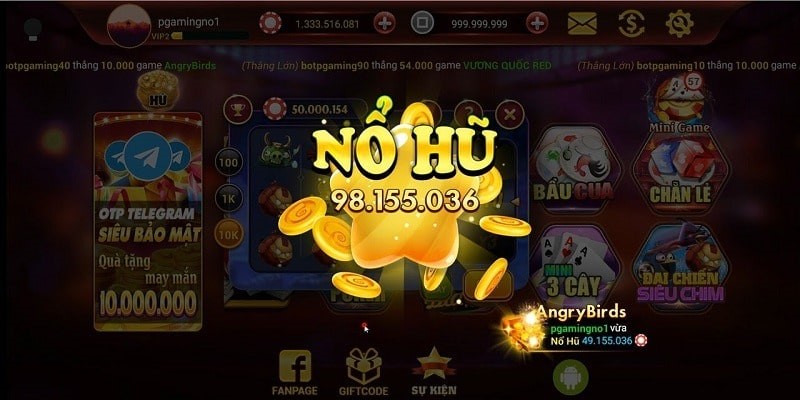 Nổ hũ là sảnh game với nhiều trò chơi hấp dẫn, đặt cược đơn giản